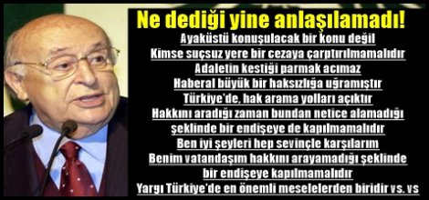 Demirel: Adaletin kestiği parmak acımaz!