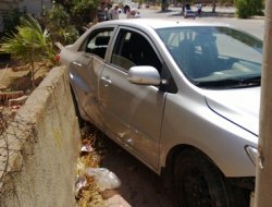 Kaldırımda kimsenin olmaması faciayı önledi