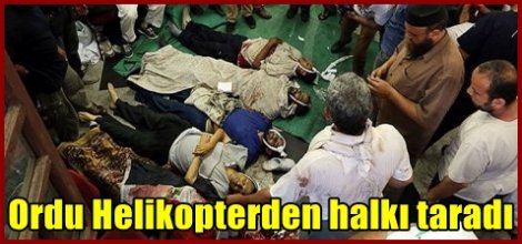 Ordu Helikopterden halkı taradı