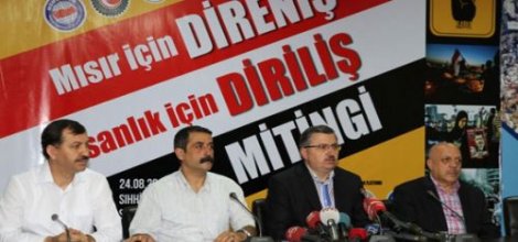Ankara'da Mısır İçin Direniş Mitingi