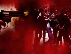 Taziye evinde silahlar konuştu