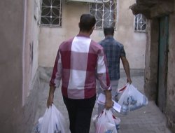 Nuh Gıda Bankası'ndan Suriyeli 18 aileye yardım