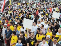 Stuttgart'ta Mısır halkına destek yürüyüşü