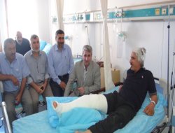 HÜDA PAR saldırıya uğrayan gazeteciyi ziyaret etti