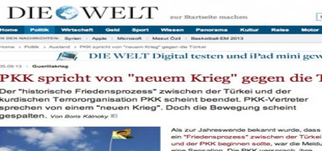 Alman basını: 'PKK savaşacak!'