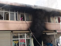 Yastık imalathanesinde yangın