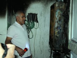 Midyat'ta çıkan yangın korkuttu