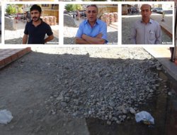 "Kaldırımlarımız biran önce yapılsın!"