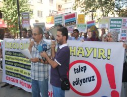 "İdeolojik eğitime hayır"