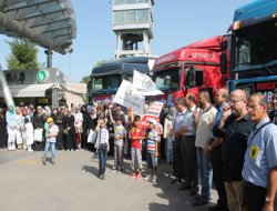 "Bursa'dan Suriye'ye R4BIA Yardımı" konvoyu