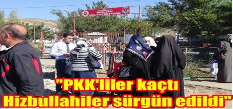 "PKK'liler kaçtı Hizbullahiler sürgün edildi"
