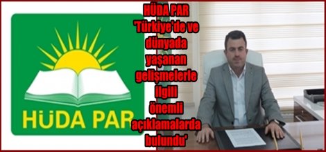 HÜDA PAR'dan önemli açıklamalar