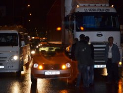 Bursa'daki kaza trafiği felç etti