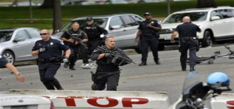 ABD Kongre binasının önünde silah sesleri