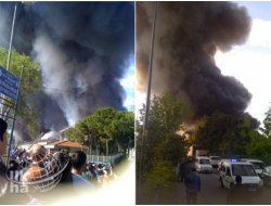 Zeytinburnu'nda Fabrikada Yangın