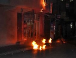 Birahaneye molotoflu saldırı