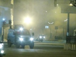 Cizre'de olaylı gece
