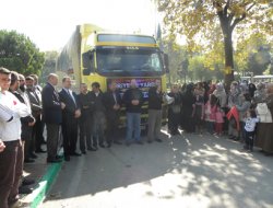 İHH Suriye'ye 49.TIR'ı uğurladı