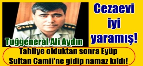 Tahliye olduktan sonra Eyüp Sultan Camii'ne gidip namaz kıldı!