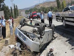Çorum’da otomobil takla attı: 4 ölü, 4 yaralı