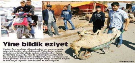 Cumhuriyet kurban üzerinden yine saldırdı