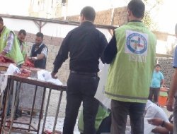 Cizre'de bin 100 aileye kurban eti ulaştırıldı