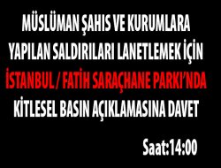 KİTLESEL BASIN AÇIKLAMASINA DAVET