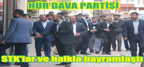 HÜDA PAR ve STK'lar halkla bayramlaştı