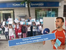 Türkiye İş Bankasının, Aziz Nesinli karne armağanına tepki