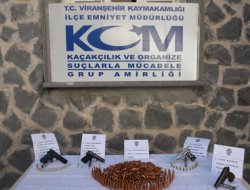 Viranşehir'de silah ve mühimmat ele geçirildi
