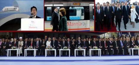 Marmaray dualarla açıldı