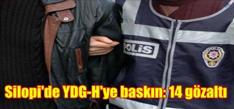 Silopi'de YDG-H'ye baskın: 14 gözaltı