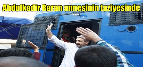 Abdulkadir Baran annesinin taziyesinde