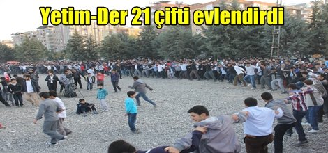 Yetim-Der 21 çifti evlendirdi