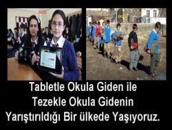 Tablet ile tezeğin yarışması!