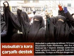 Hizbullah’a Kara Çarşaflı Destek'