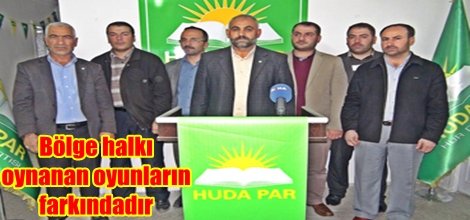 Bölge halkı oynanan oyunların farkındadır