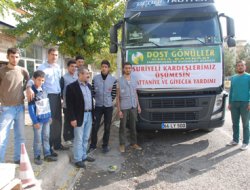 Midyat'taki Suriyeli sığınmacılar için Sorgun'dan yardım