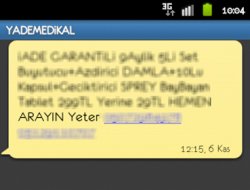 Cep telefonlardaki mesajlara dikkat!