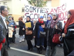 Fransız faşizmi protesto edildi