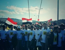 "Rabia kuşağı gençleri" Mısır için koştu