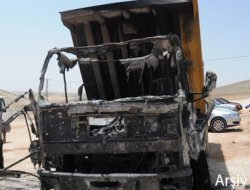 PKK şantiye bastı, 10 aracı yaktı