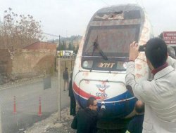 Hızlı tren kuş sürüsünü telef etti