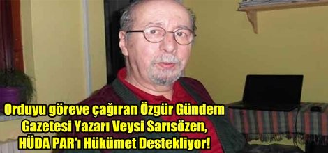Sarısözen: HÜDA PAR'ı Hükümet Destekliyor