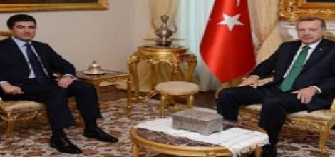 Erdoğan, Kürdistan Başbakanı Barzani'yle Görüştü