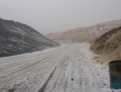 Dolu Şanlıurfa'yı beyaza bürdü