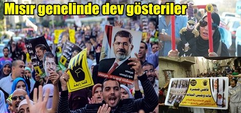 Mısır genelinde dev gösteriler