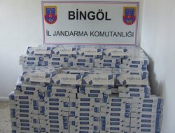 Solhan da 25 bin paket kaçak sigara ele geçirildi