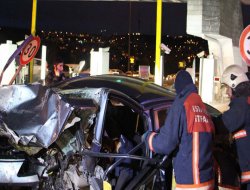 Köprü'deki kaza trafiği aksattı