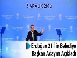 Erdoğan 21 İlin Belediye Başkan Adayını Açıkladı